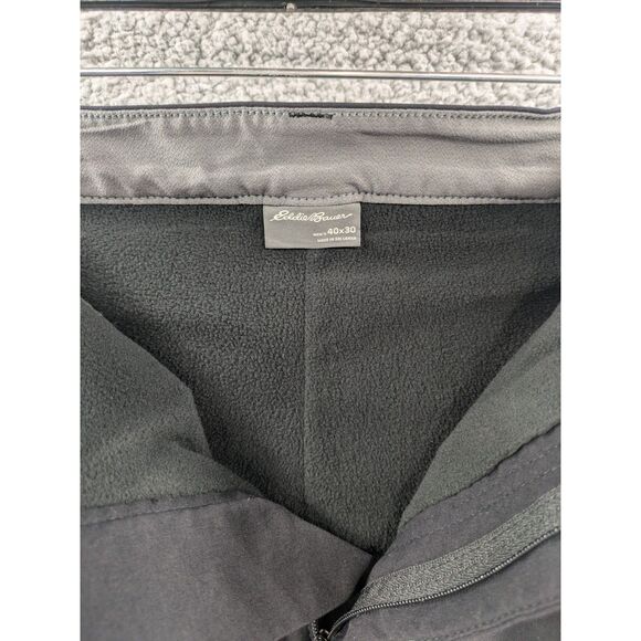 Eddie Bauer Men's Fleece Lined Tech Pants Black size 40Wx30L - Picture 5 of 14